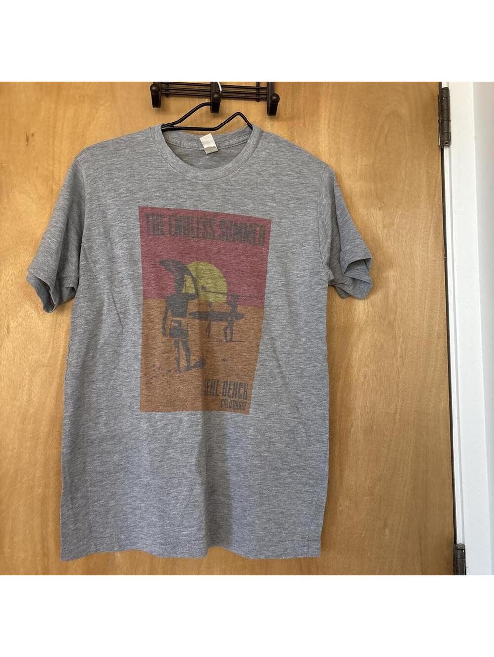 Tultex The Endless Summer Graphic T-Shirt Medium Gray